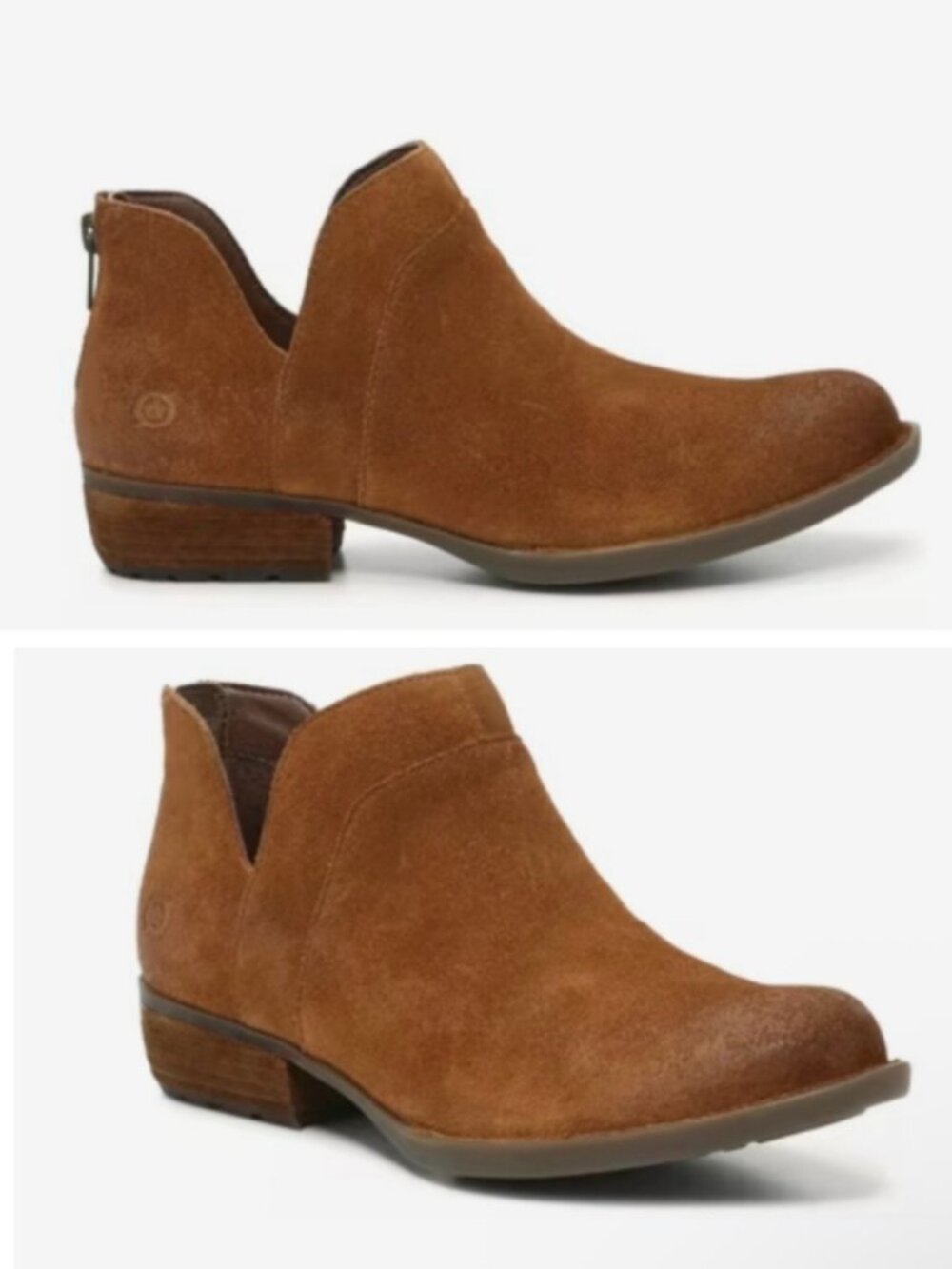 Born Women’s Shari II Brown Suede Ankle Booties Boots, Size 9 M BR0054180 CQE23